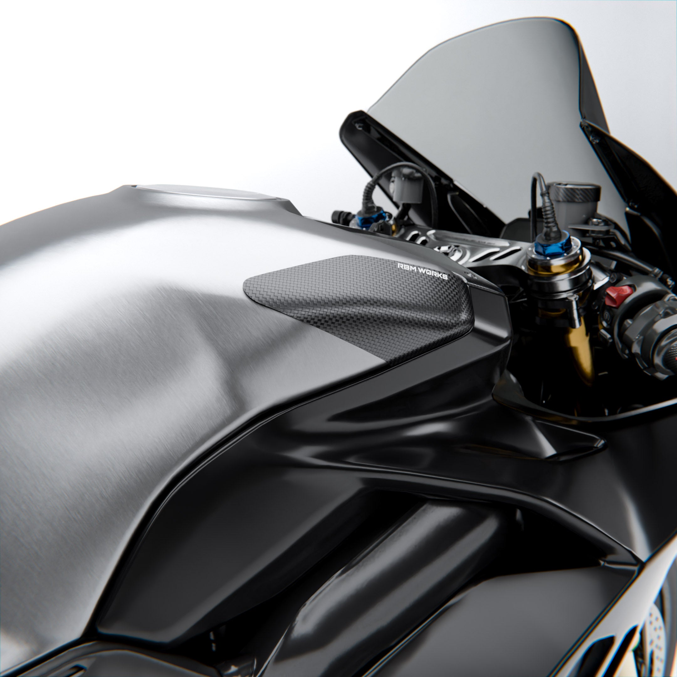 Ducati Panigale / Streetfighter V4 (2018-2021) – FUEL TANK SLIDERS CARBON FIBER