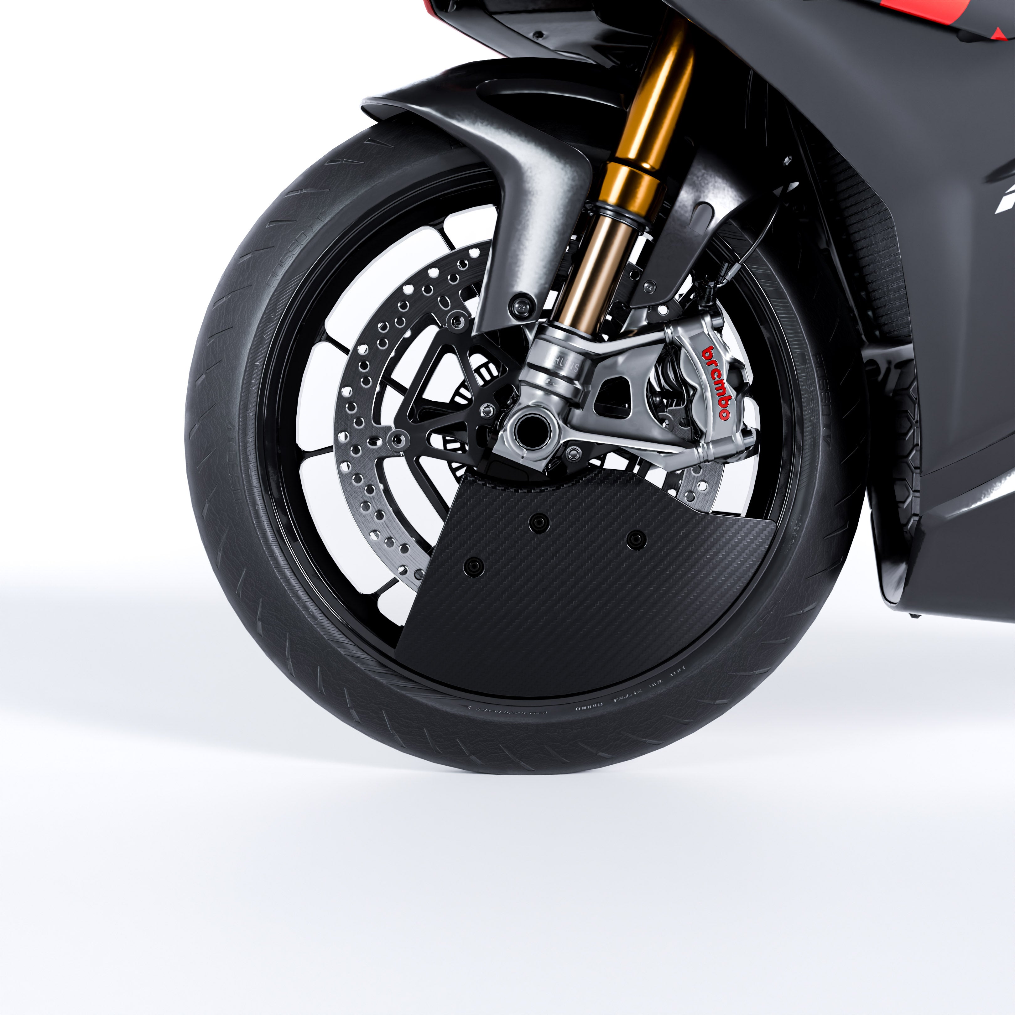 Aprilia RSV4 / Tuono - Conduits de refroidissement de freins en fibre de carbone