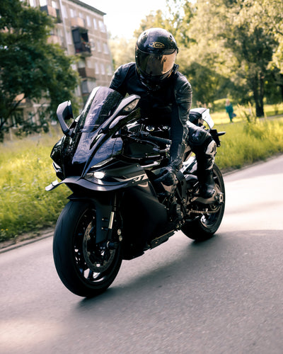 Yamaha R1 superbike with RBM WORKS aerodynamic winglet spoiler aleron