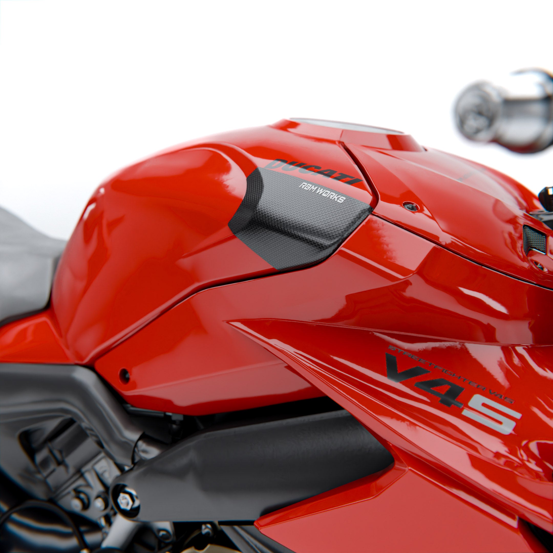 Ducati Panigale / Streetfighter V4 (2022-2024) – PROTECTIONS DE RÉSERVOIR EN FIBRE DE CARBONE