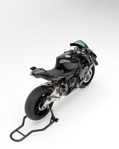 Yamaha R1 superbike with RBM WORKS aerodynamic winglet spoiler aleron