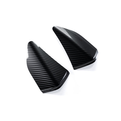 Yamaha R1 tank slider carbon fiber mounting and surface close-up