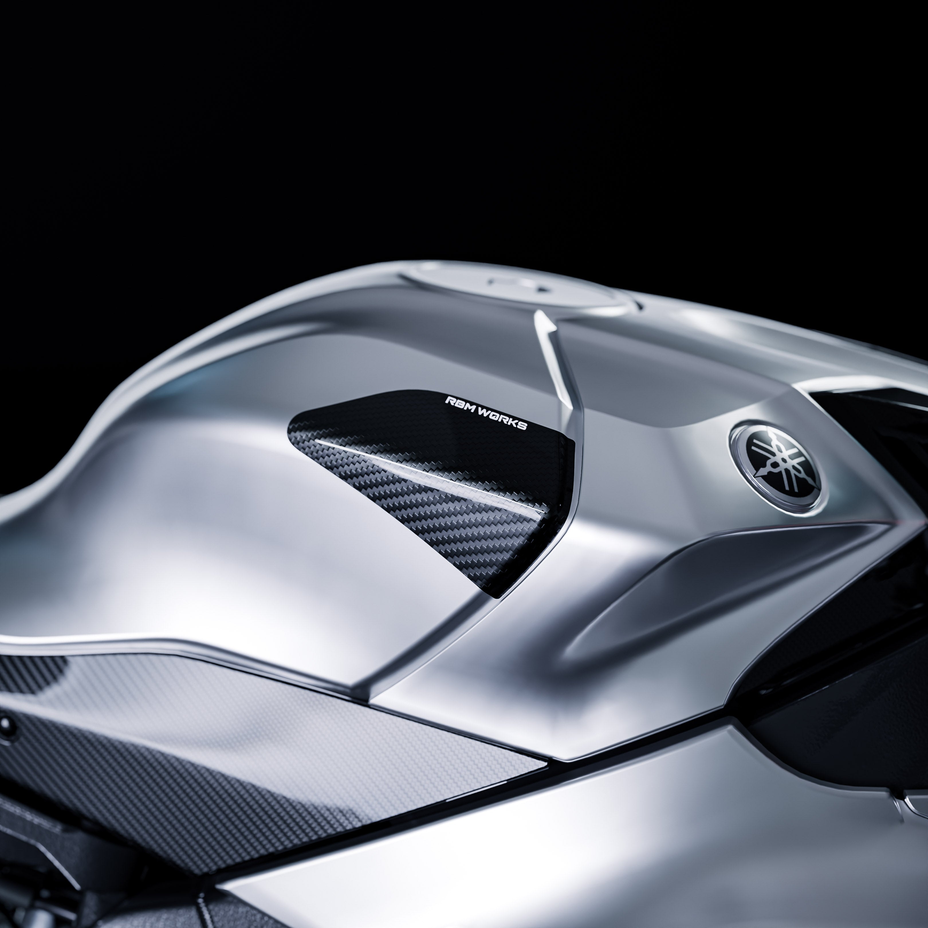 Yamaha R1 (2015-2025) – FUEL TANK SLIDERS CARBON FIBER