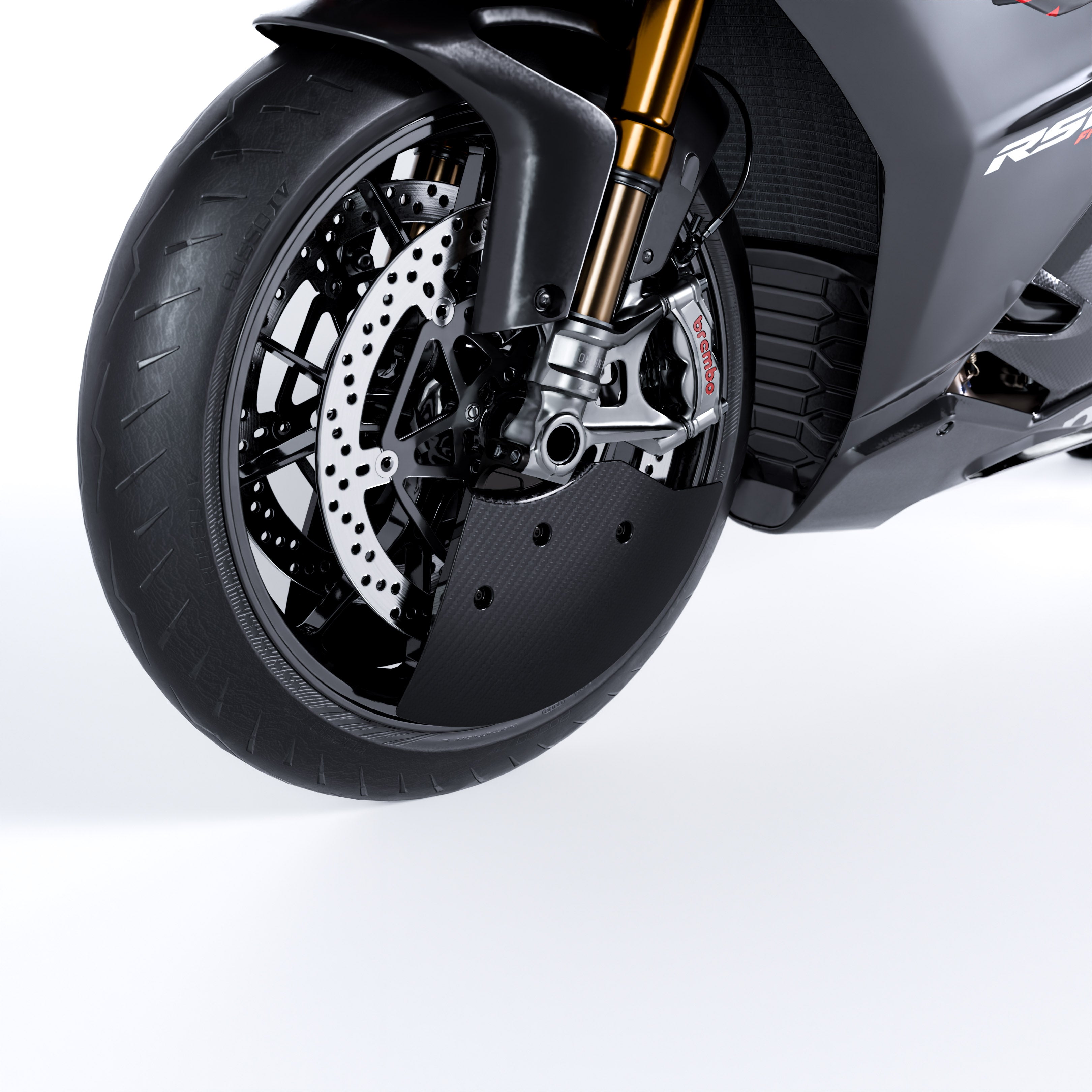 Aprilia RSV4 / Tuono - Conduits de refroidissement de freins en fibre de carbone